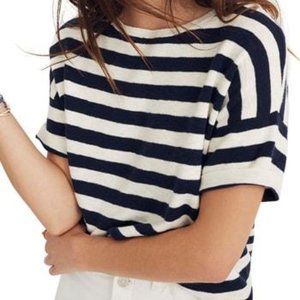Kelley Stripe Boxy Sweater Tee, NWT, Sz Medium